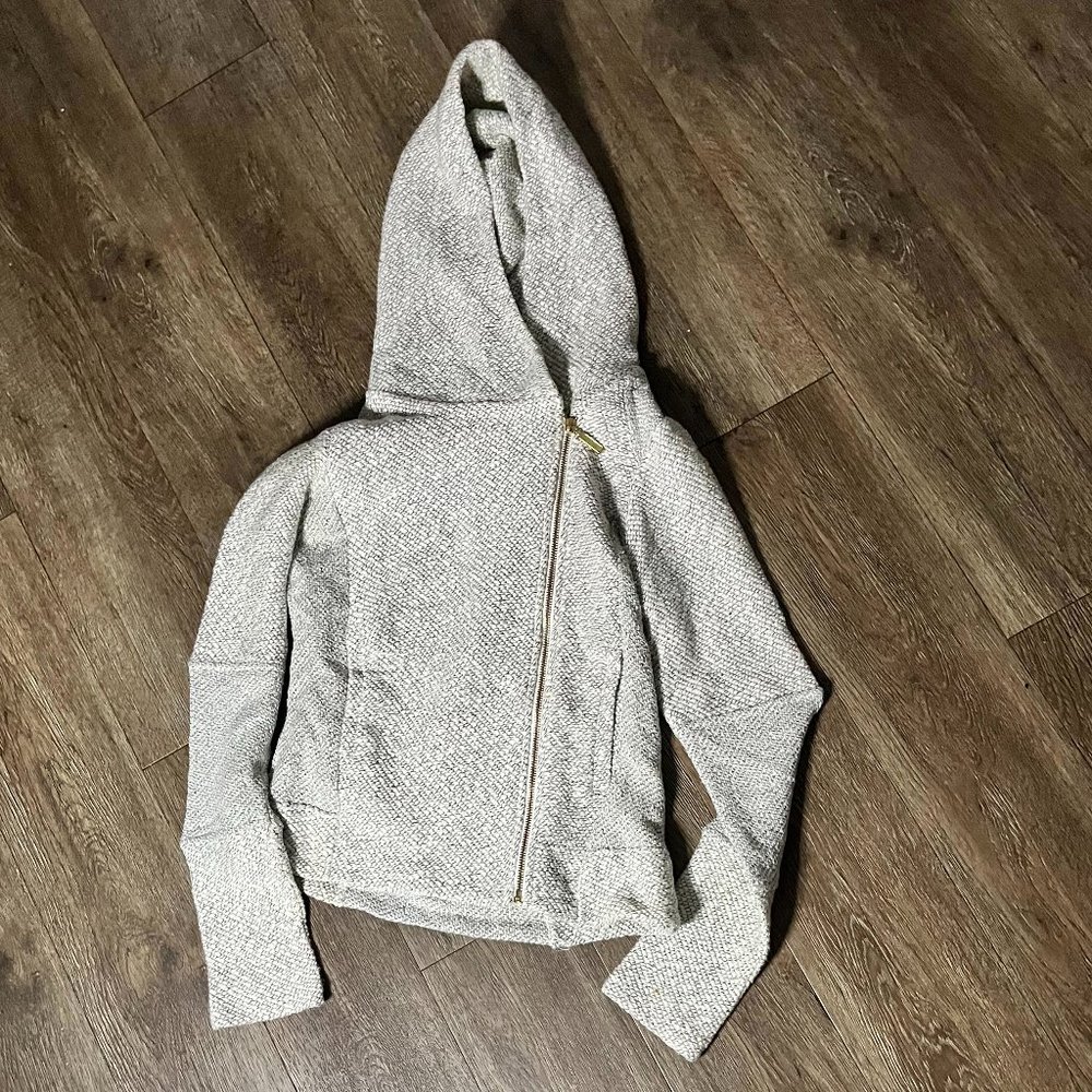 Knit full zip hoodie